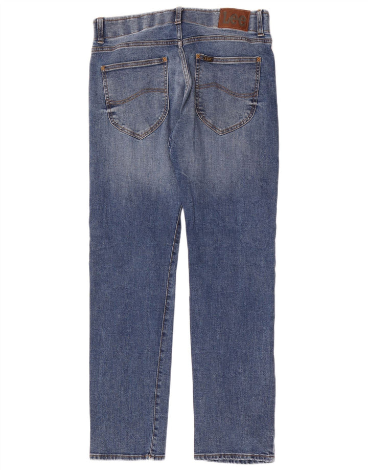 Męskie jeansy Lee Slim Straight W32 L32 Niebieskie bawełniane