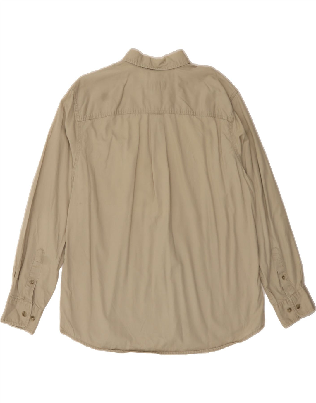 EDDIE BAUER Mens Shirt Large Beige Cotton Vintage Eddie Bauer and Second-Hand Eddie Bauer from Messina Hembry 