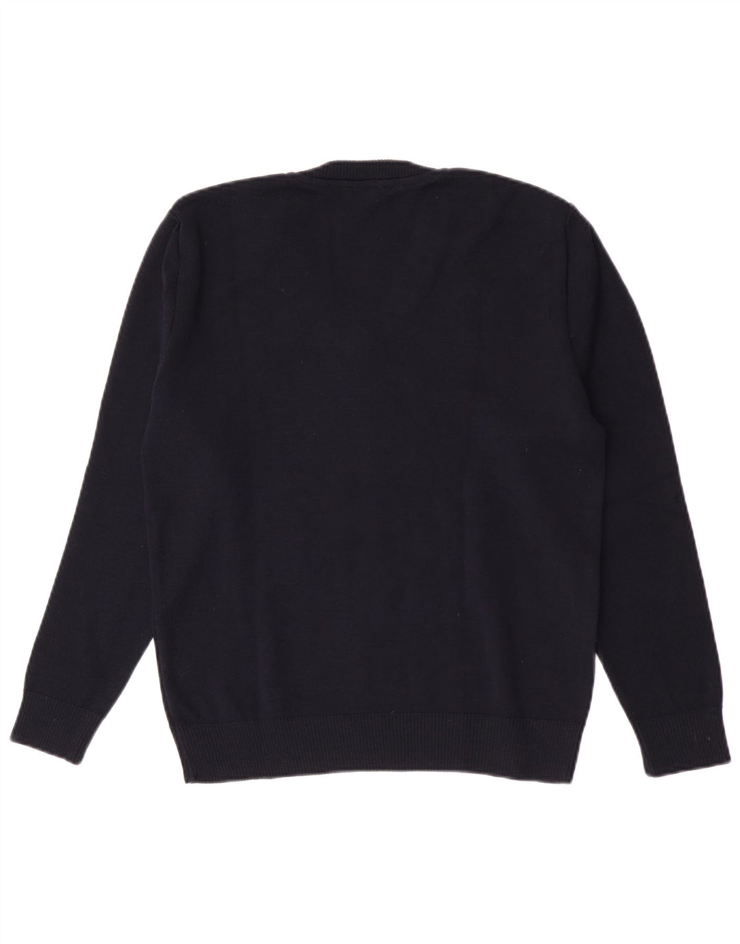 Sweter damski w stylu vintage z dekoltem w kształcie litery V IT 42 Średni granatowy