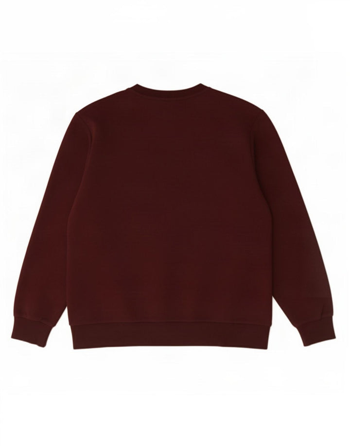 Marks & Spencer Męska bluza dresowa, średnia, bordowa bawełna