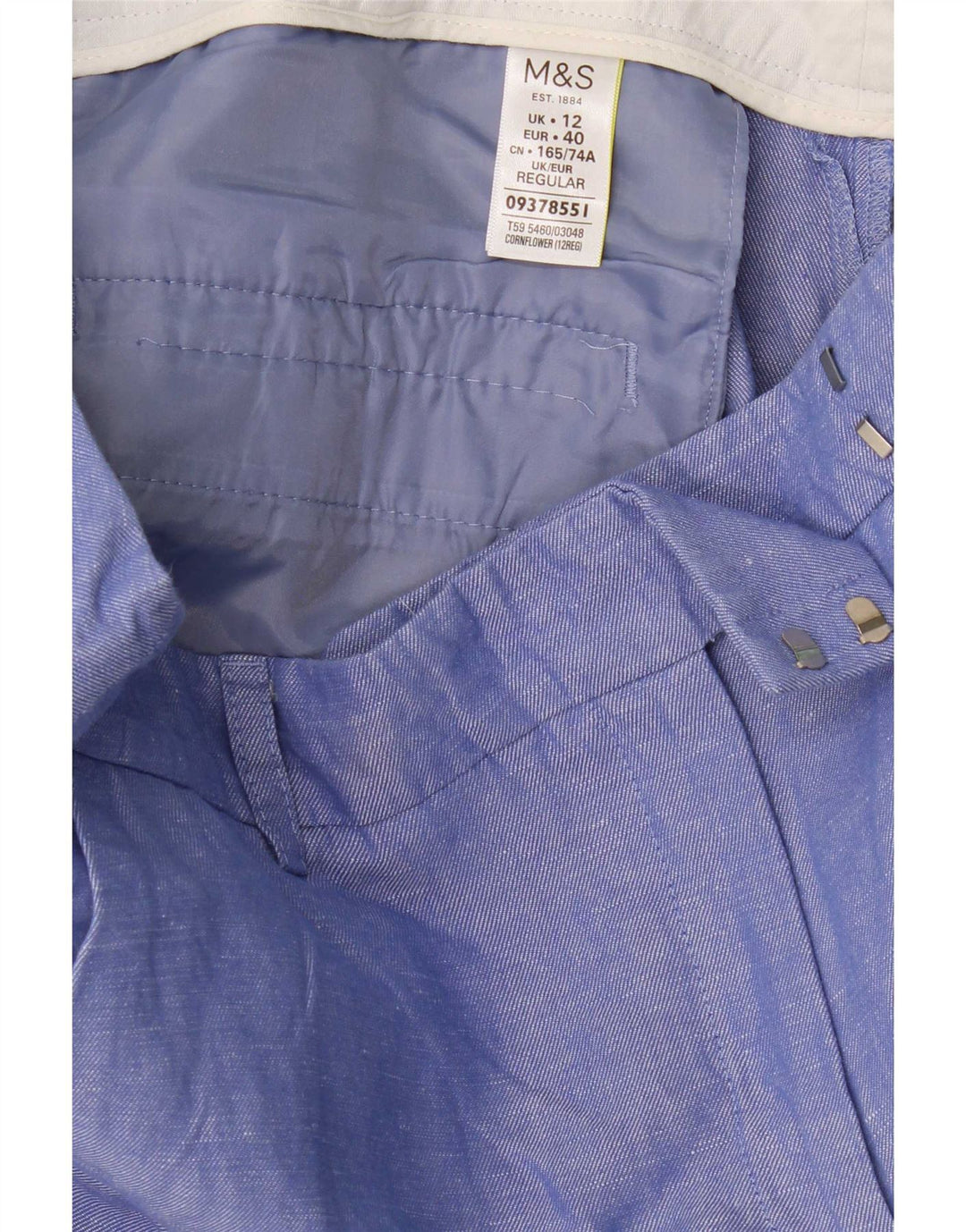 Krótkie spodnie damskie Marks & Spencer UK 12 Medium W32 L26 Niebieskie