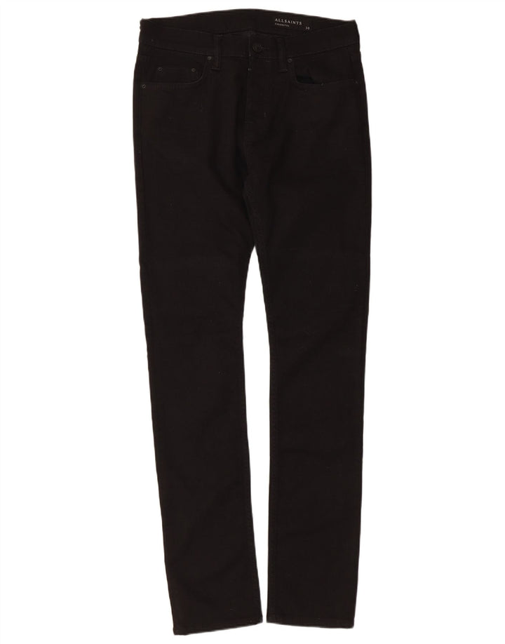 All Saints Męskie Cigarette Slim Jeans W30 L31 Czarna bawełna