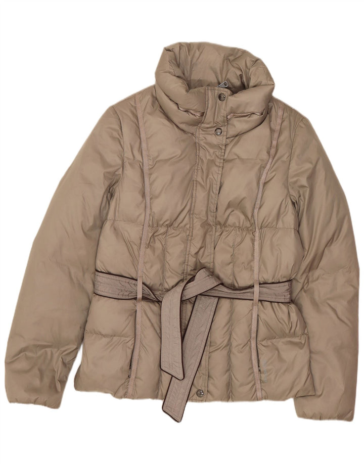 Damska kurtka wyściełana Geox Respira Oversize UK 10, mała, beżowa, poliester