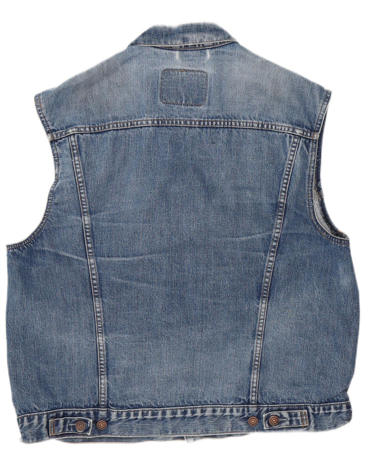 Męska kamizelka jeansowa Levi's UK 42 XL niebieska