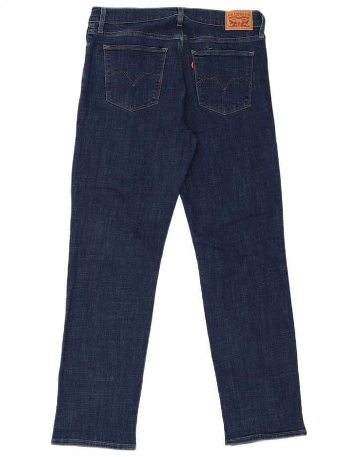 Damskie dżinsy Levi's 314 Shaping Straight W31 L30 Niebieska bawełna