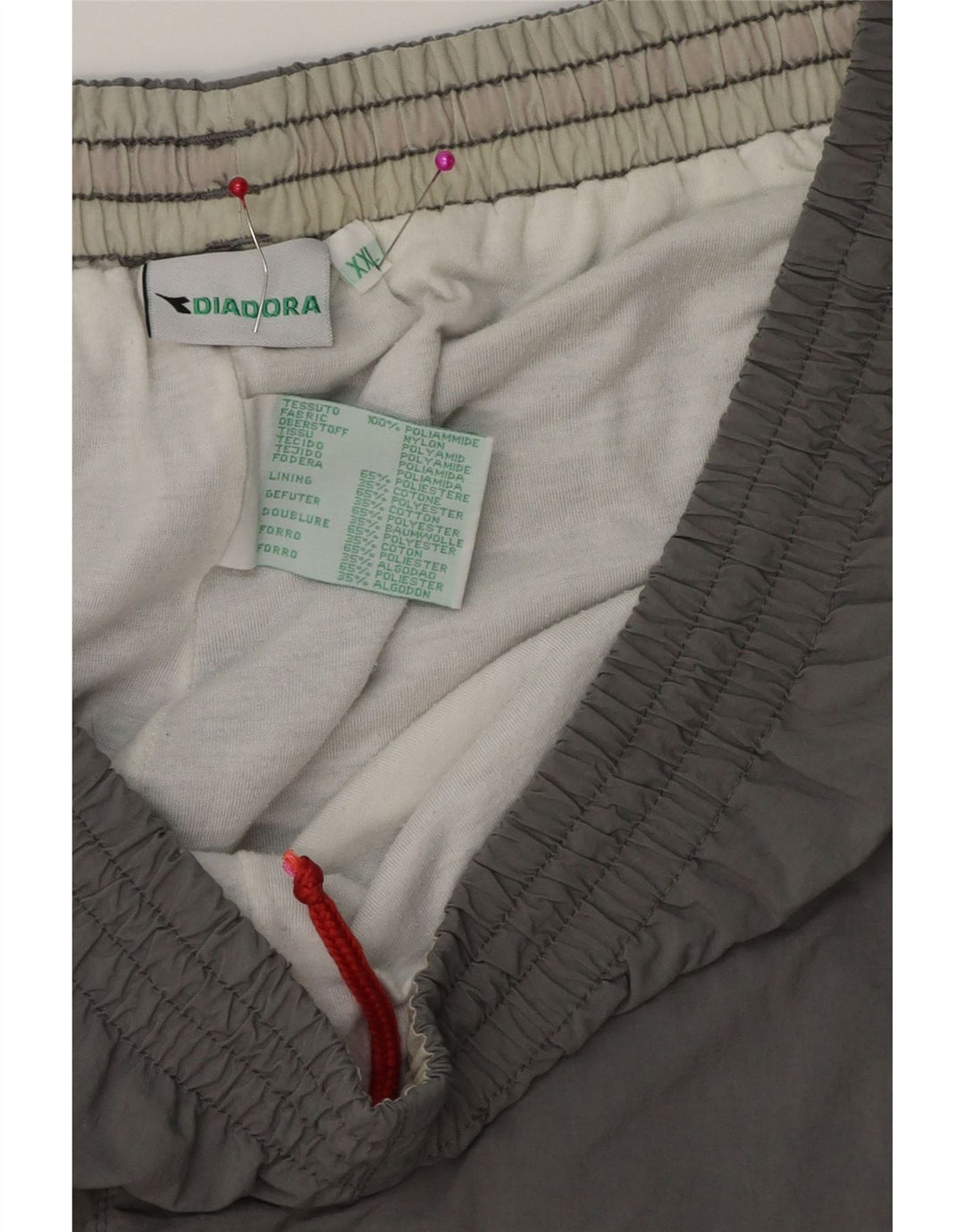 Męskie spodnie dresowe DIADORA 2XL Szary poliester