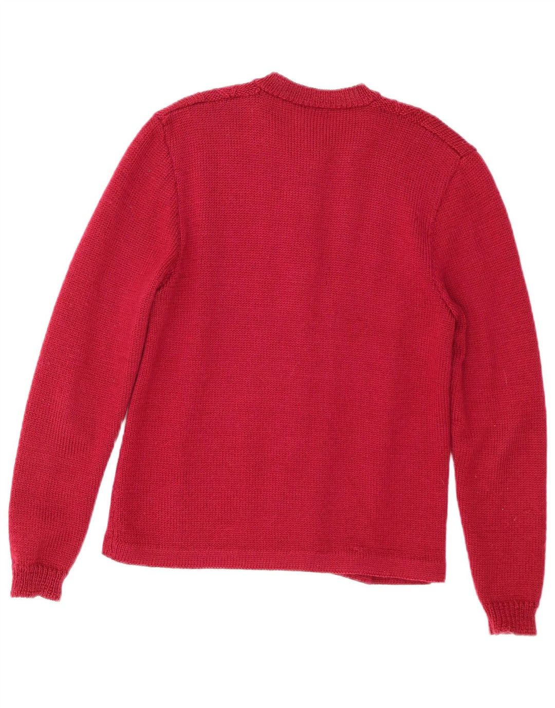 Sweter damski VINTAGE UK 14, średni czerwony