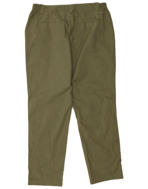 Spodnie damskie Mountain Warehouse Straight Chino UK 18 XL W36 L31 Zielone