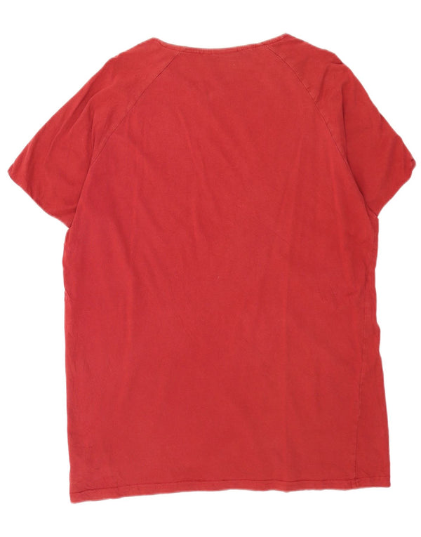 Damska koszulka Adidas Top UK 20 2XL Bordowa bawełna