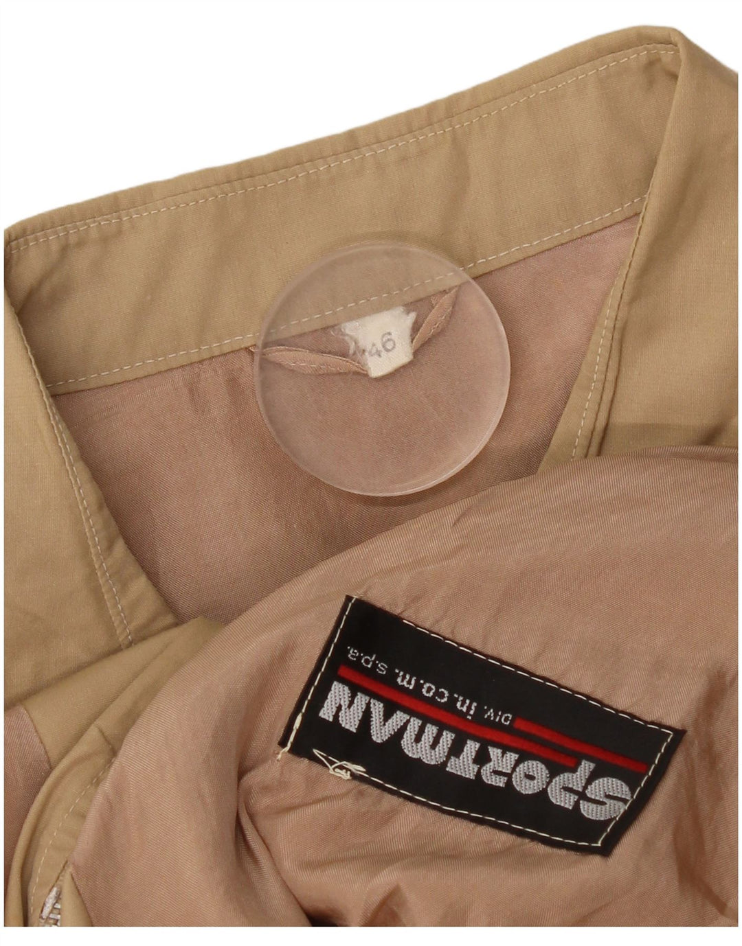 SPORTMAN Mens Bomber Jacket IT 46 Small Beige