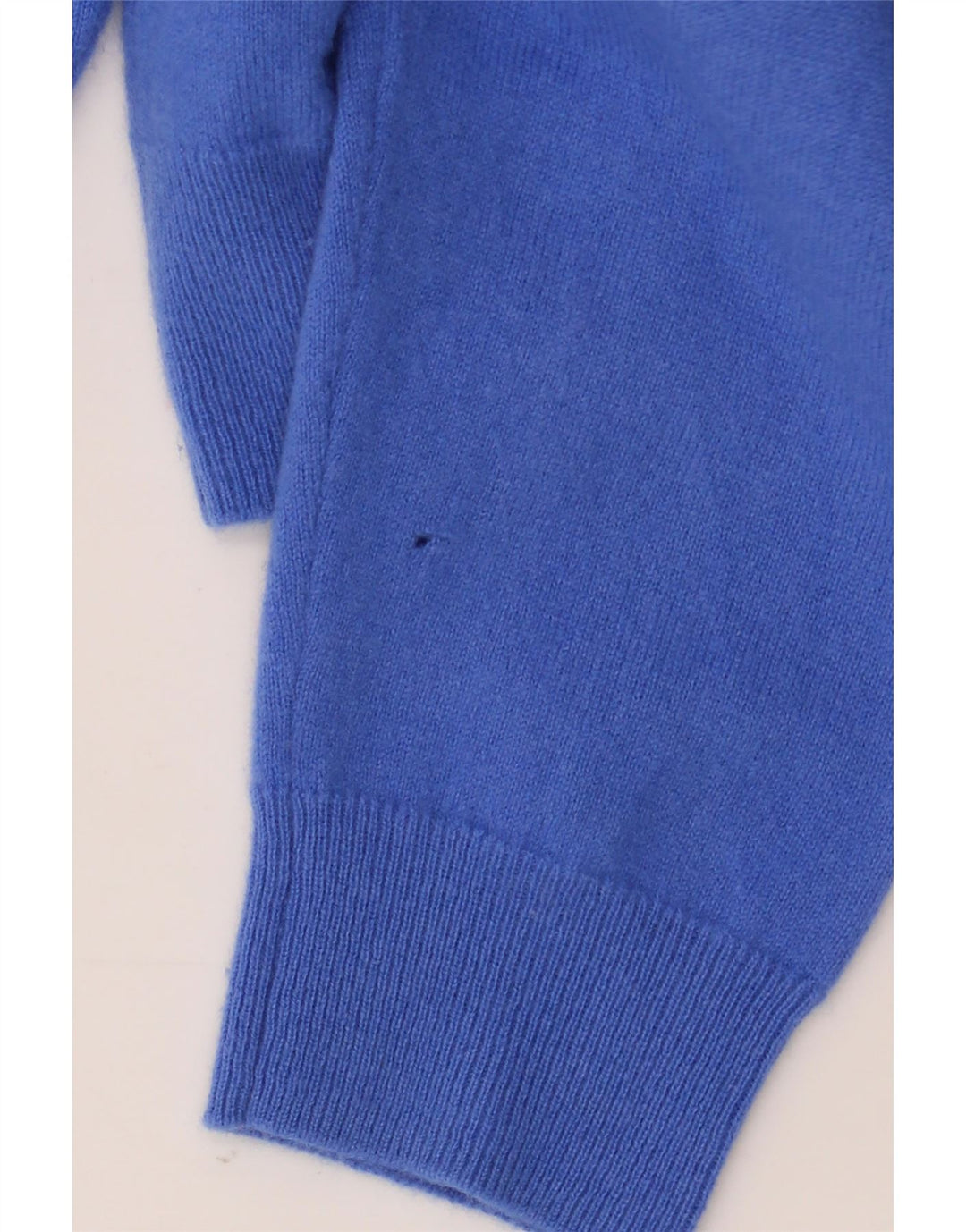 Męski sweter z okrągłym dekoltem Massimo Dutti XL, niebieska wełna
