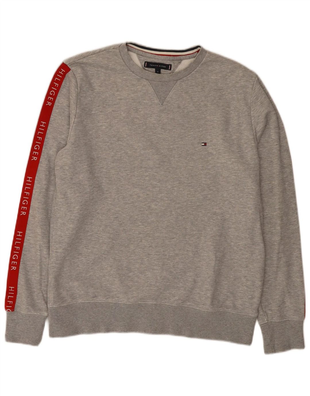 Męska bluza z grafiką Tommy Hilfiger w kolorze średnioszarym