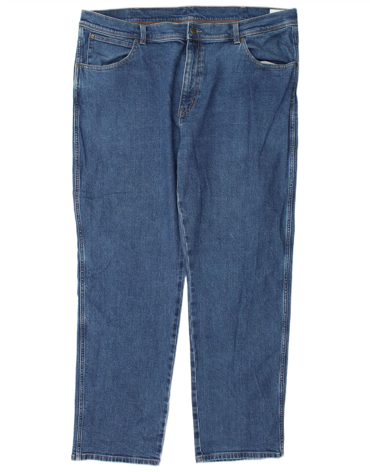 Męskie jeansy Wrangler Regular Straight W42 L32 Niebieskie bawełniane