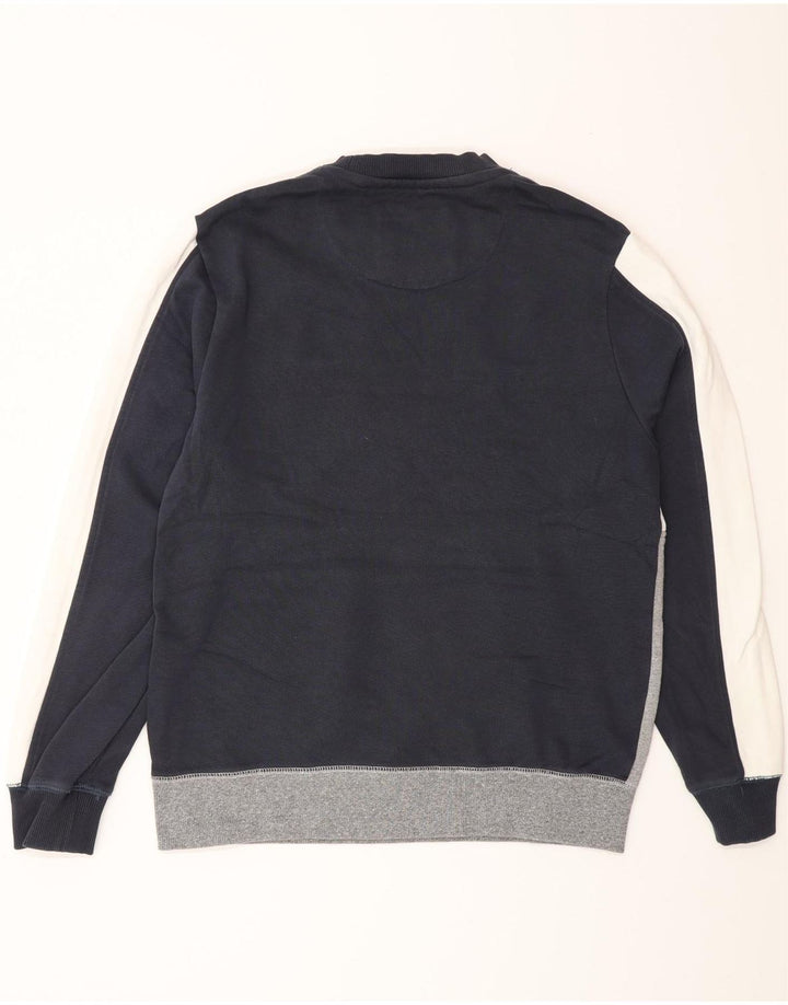 Męska bluza Jack Wills Salcombe, duża, granatowa, z blokami kolorów