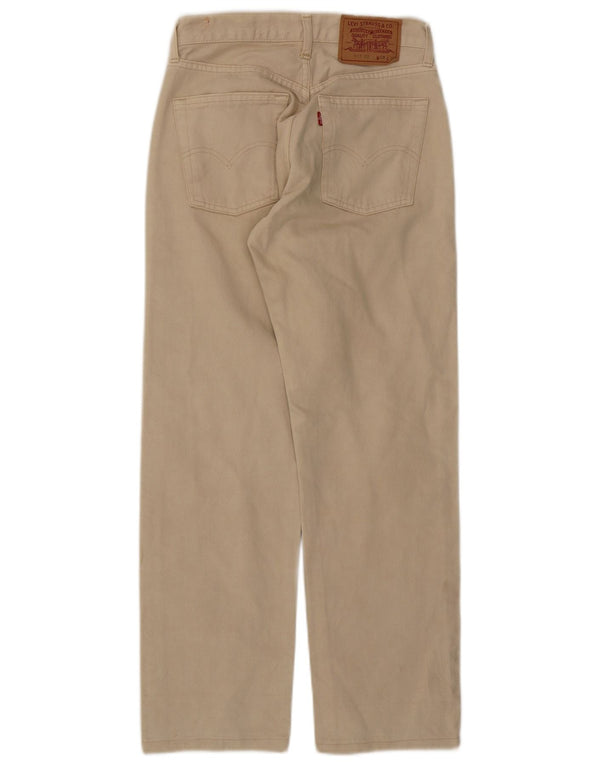 Damskie spodnie Levi's 517 Straight Casual W28 L28 Beżowa bawełna