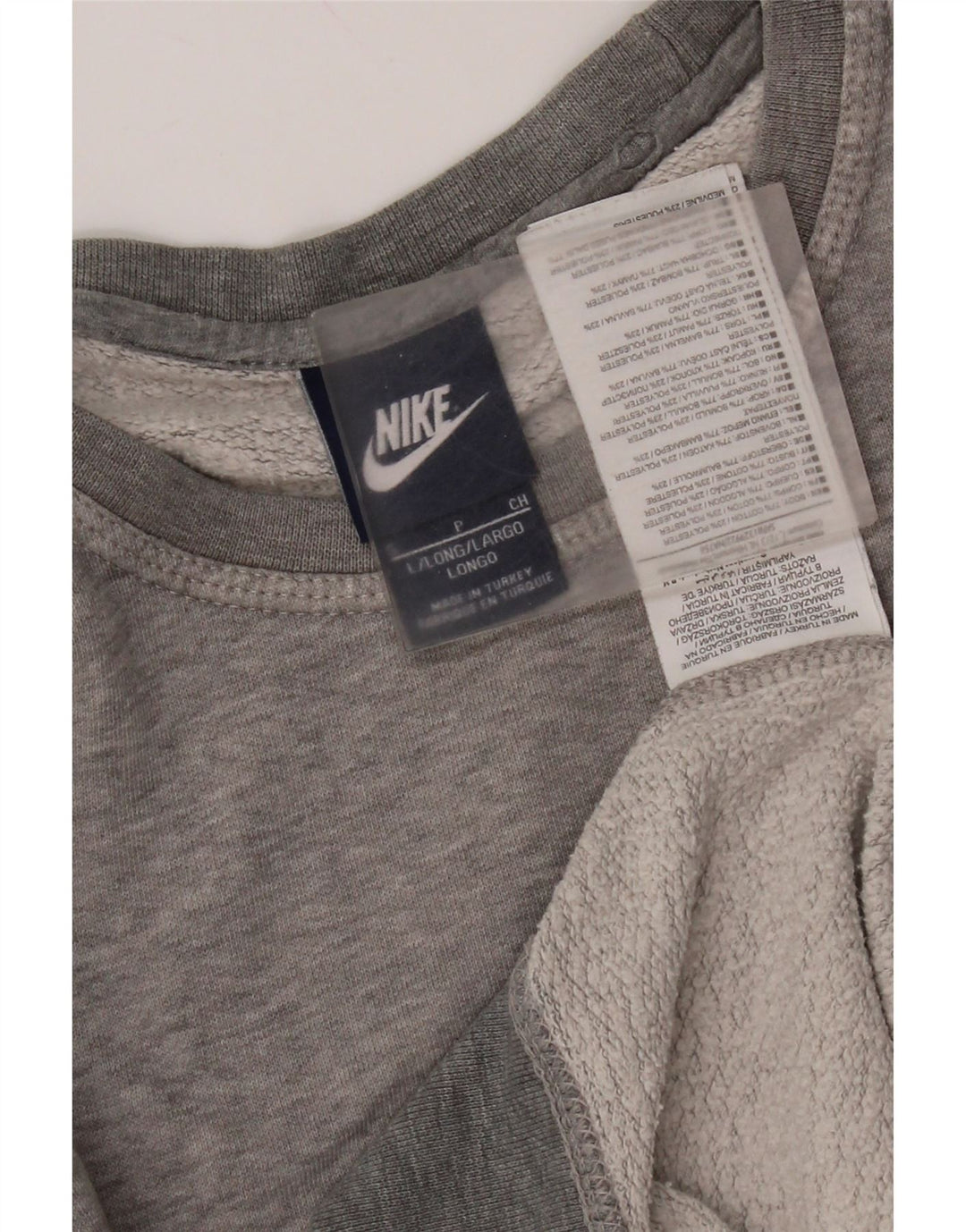 Męska bluza dresowa Nike, mała, szara, nakrapiana, bawełniana