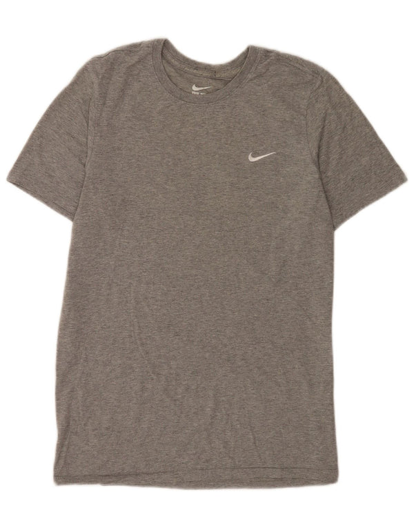 Męski T-shirt Nike o kroju sportowym, mały, szary, nakrapiany