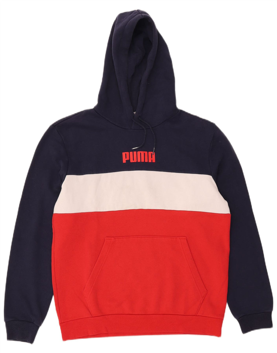 Męski sweter z kapturem Puma z grafiką, w kolorze średniej czerwieni