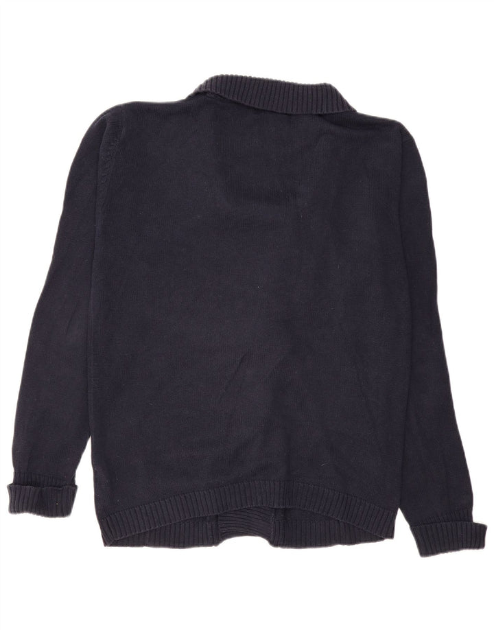 Zara Męski sweter rozpinany, duży, granatowy, bawełniany