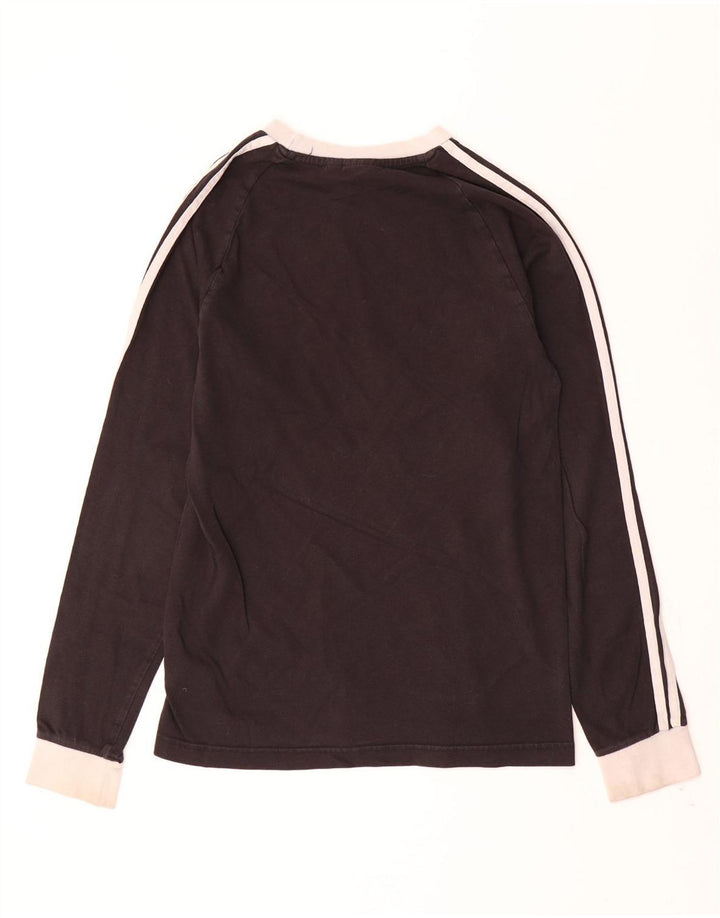 Top męski ADIDAS z długim rękawem XS, czarny, bawełniany