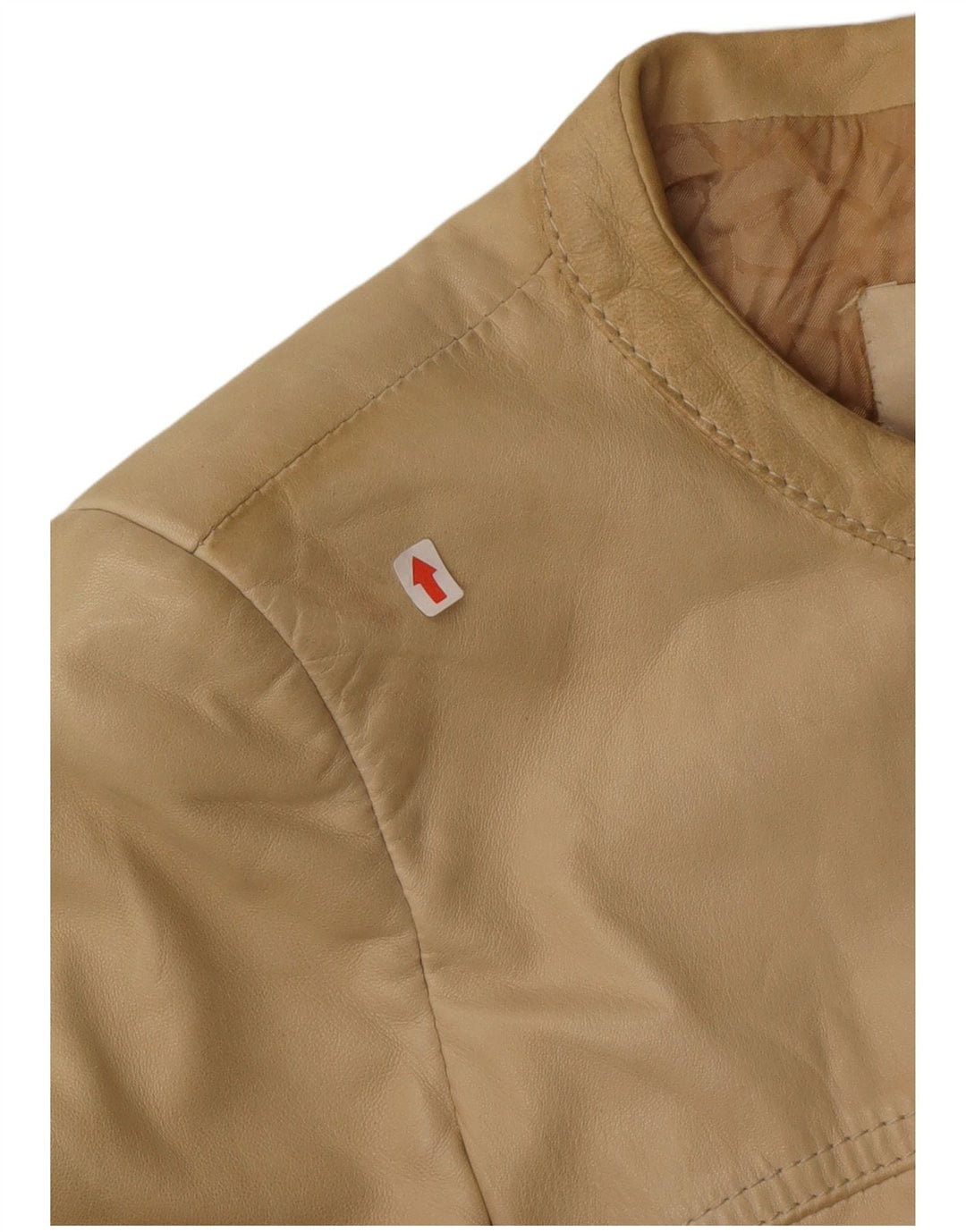 Damska kurtka skórzana Valentino IT 40 Small Beżowa skóra