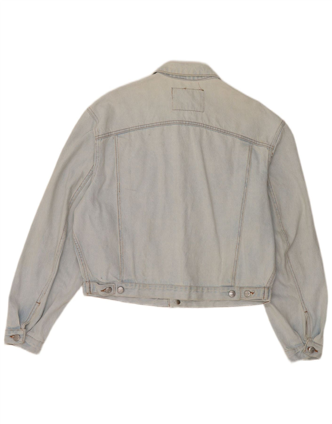 Damska kurtka jeansowa RIFLE Crop Oversize UK 10 Small, niebieska, bawełniana