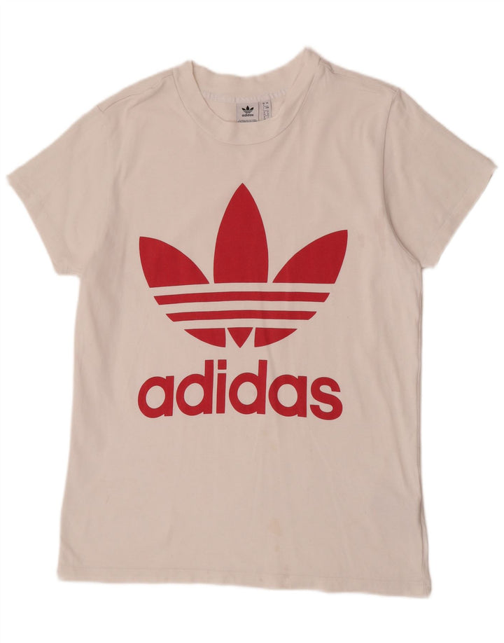 Damska koszulka Adidas Oversized Graphic Top UK 8 Small White