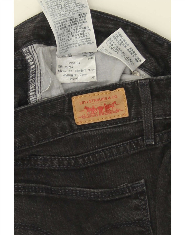 Damskie jeansy Levi's Skinny W30 L32 Czarna bawełna
