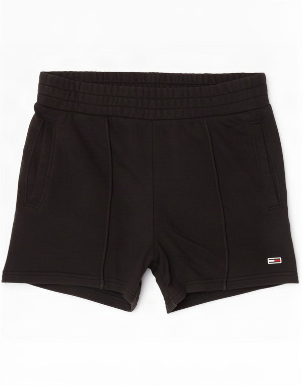Damskie spodenki sportowe Tommy Hilfiger UK 6 XS, czarne, bawełniane