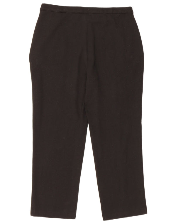 Spodnie damskie Marks & Spencer, proste, przycięte, UK 12, średnie, W30, L24, czarne