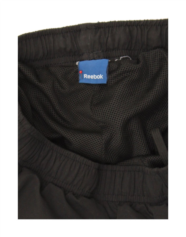 REEBOK Mens Tracksuit Trousers Joggers Medium  Black Polyester Vintage Reebok and Second-Hand Reebok from Messina Hembry 