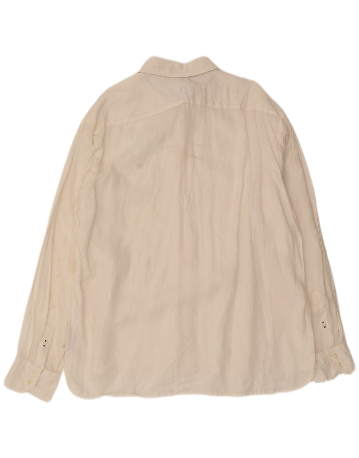 Koszula męska Tommy Hilfiger 2XL Biała lniana