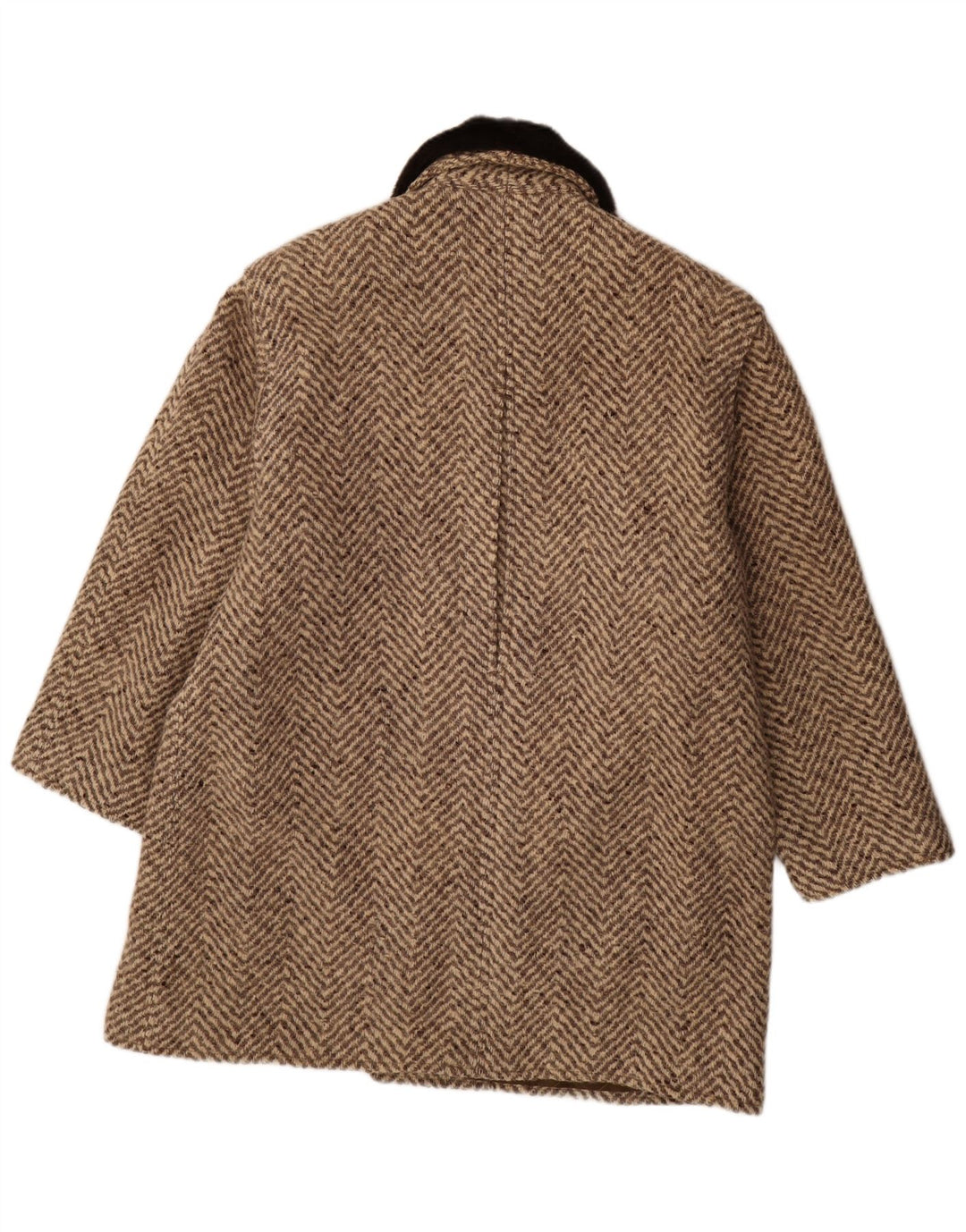 Płaszcz męski Vintage UK 42 XL Brązowy Chevron