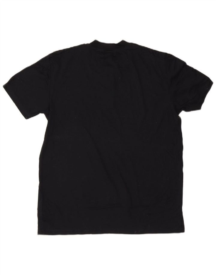Cos Męski T-Shirt Top Średni Granatowy Bawełniany