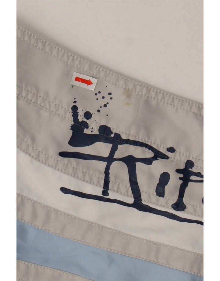 Męskie spodenki kąpielowe RIP CURL z grafiką XL, szary, poliester z blokami kolorów