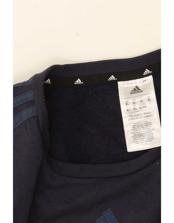 Adidas Męska Bluza Sweter XL Granatowy Poliester