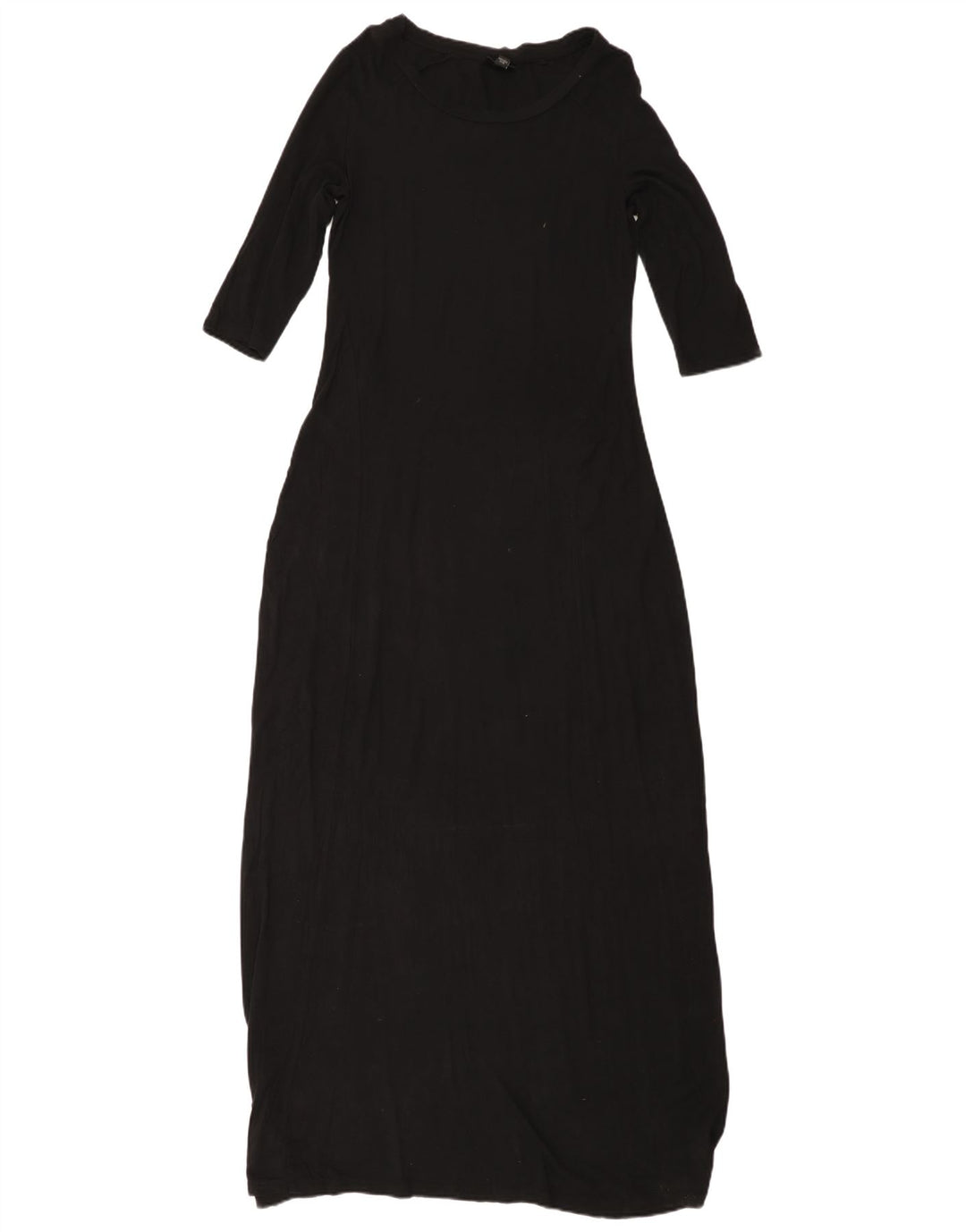 Damska sukienka maxi z rękawem 3/4 MOSSIMO UK 10 Small Black Rayon