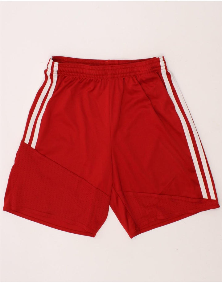 ADIDAS Boys Climacool Sport Shorts 11-12 Years Red Polyester Vintage Adidas and Second-Hand Adidas from Messina Hembry 