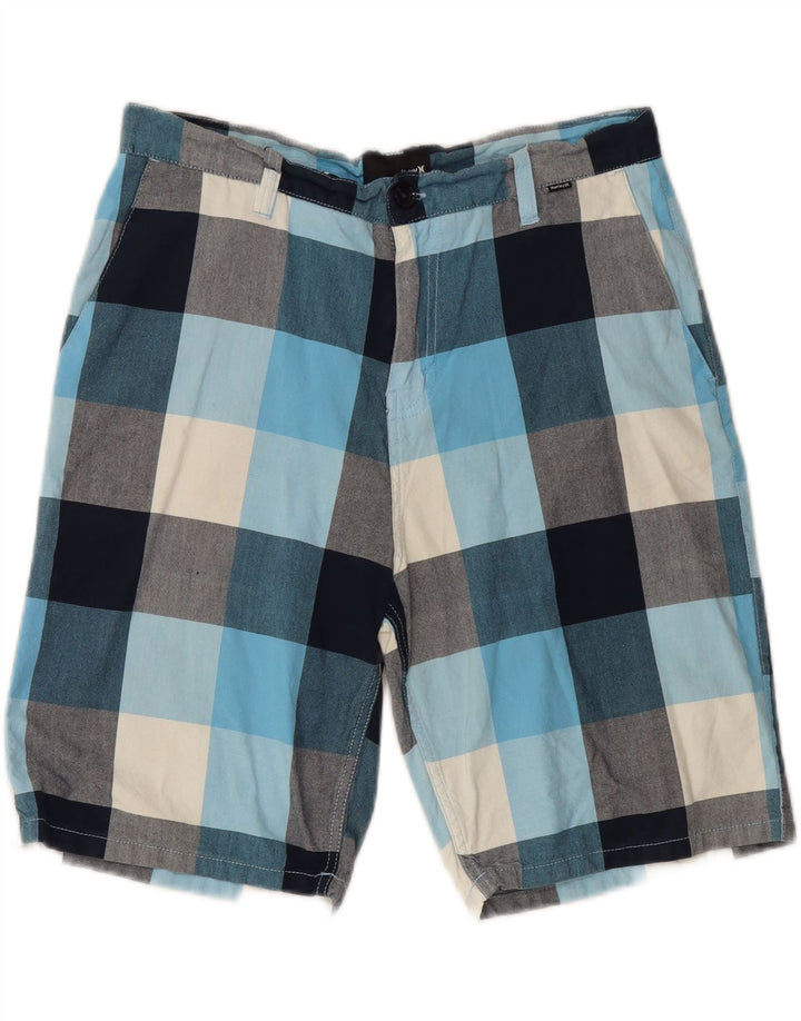 Męskie spodenki chino Hurley W34 w dużą wielokolorową kratę