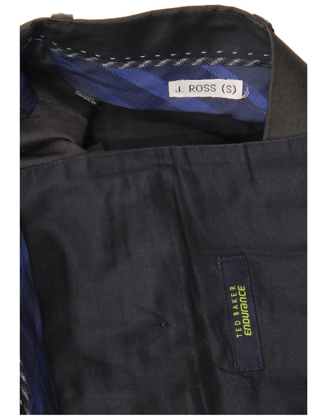 Męskie proste spodnie garniturowe TED BAKER W34 L29 Szare