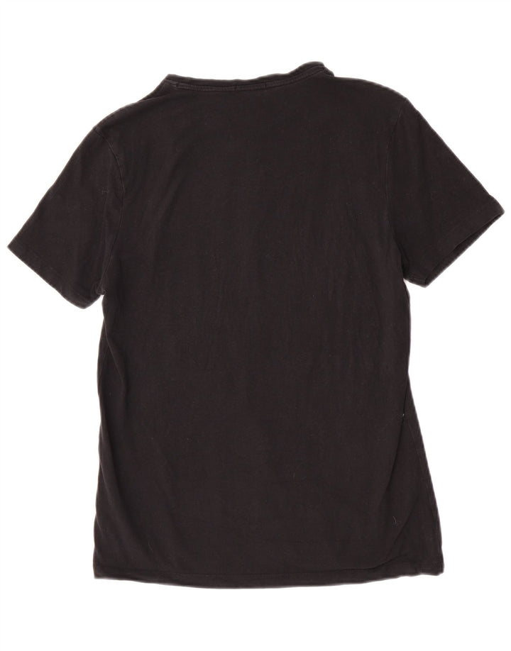 Męski T-shirt z grafiką Liu Jo, mały, czarny, bawełniany