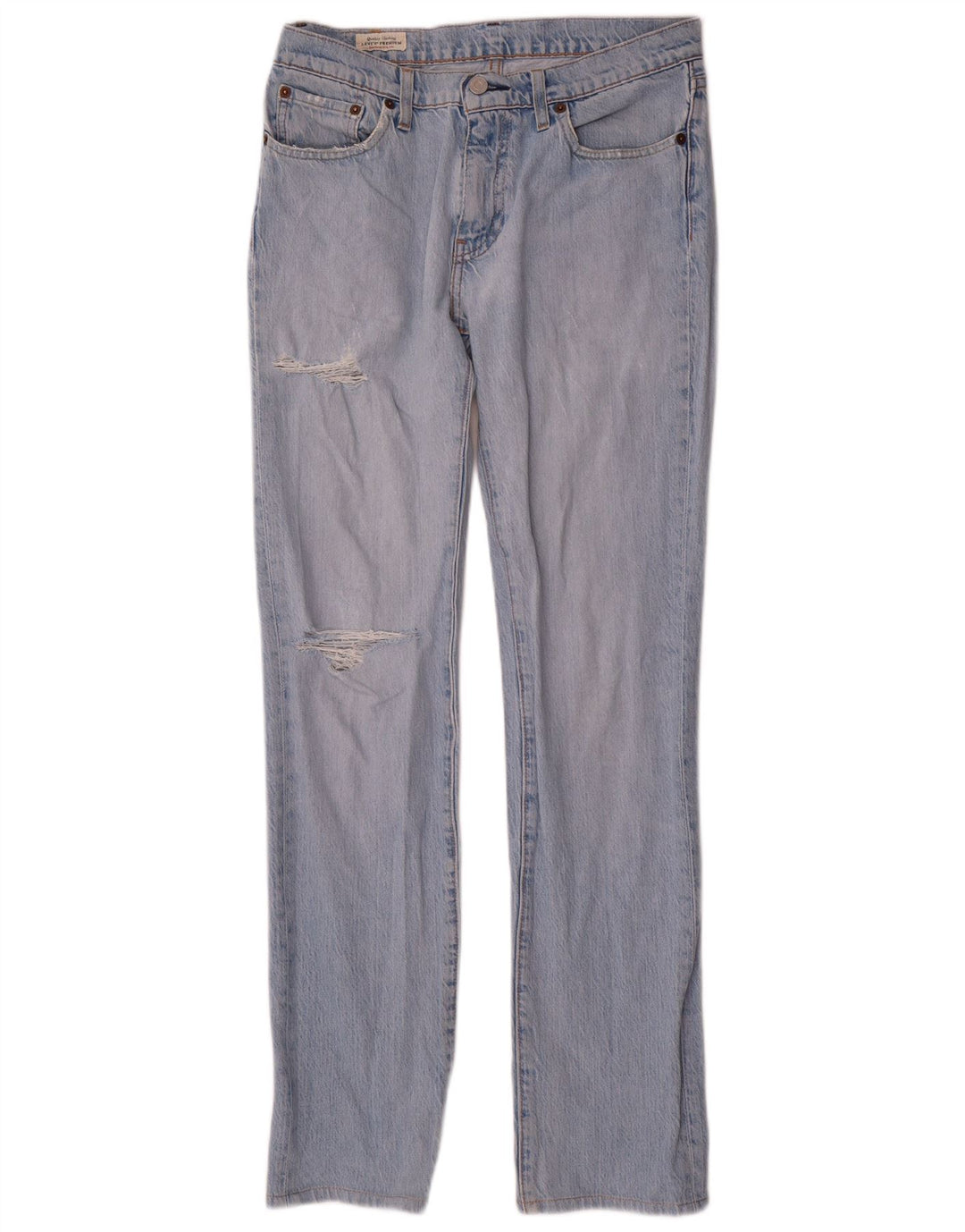 Męskie jeansy Levi's 511 w trudnej sytuacji W30 L34 Niebieska bawełna
