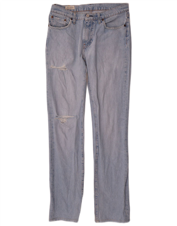 Męskie jeansy Levi's 511 w trudnej sytuacji W30 L34 Niebieska bawełna