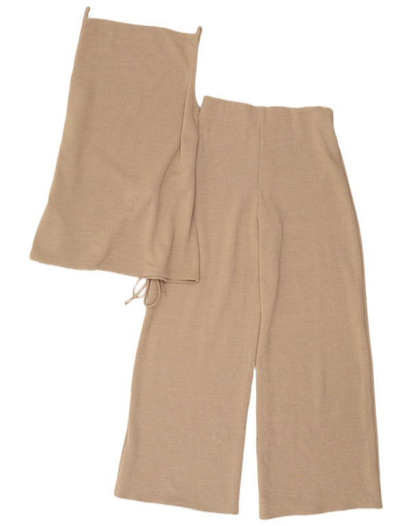 Dwuczęściowy zestaw damski Zara UK 8 Small W28 L28 Beżowy poliester