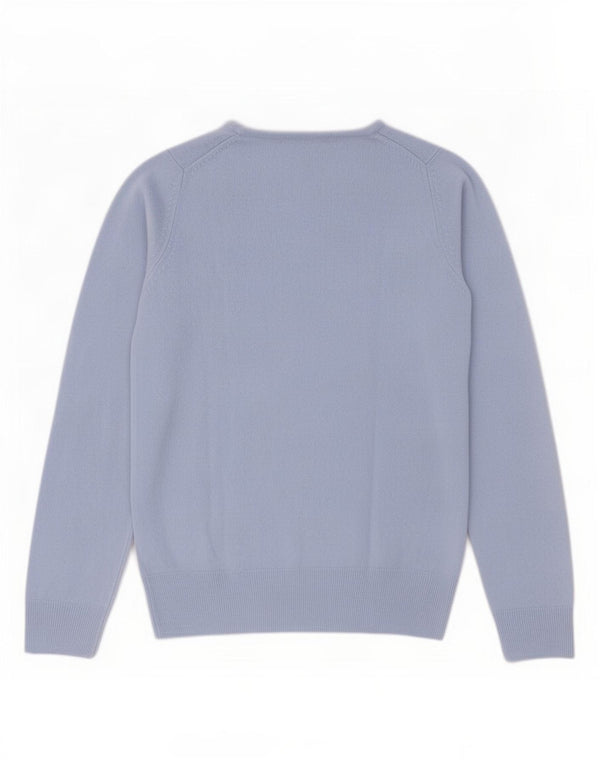 Marks & Spencer Damski sweter z okrągłym dekoltem UK 8, mały, niebieski akryl