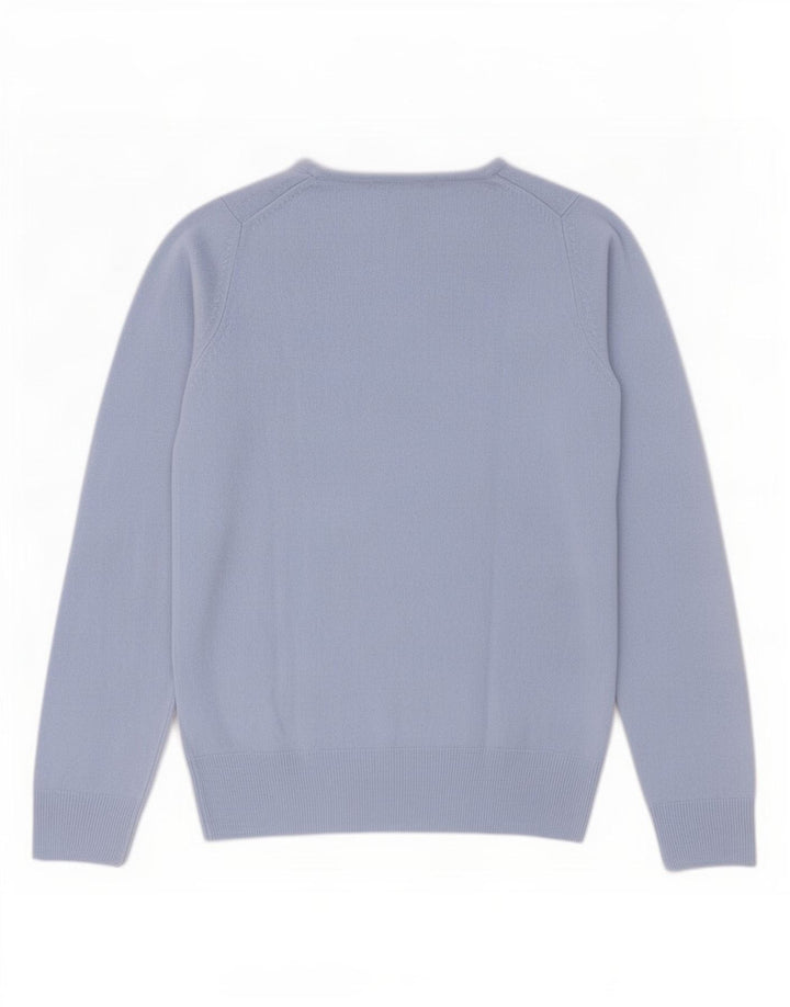 Marks & Spencer Damski sweter z okrągłym dekoltem UK 8, mały, niebieski akryl