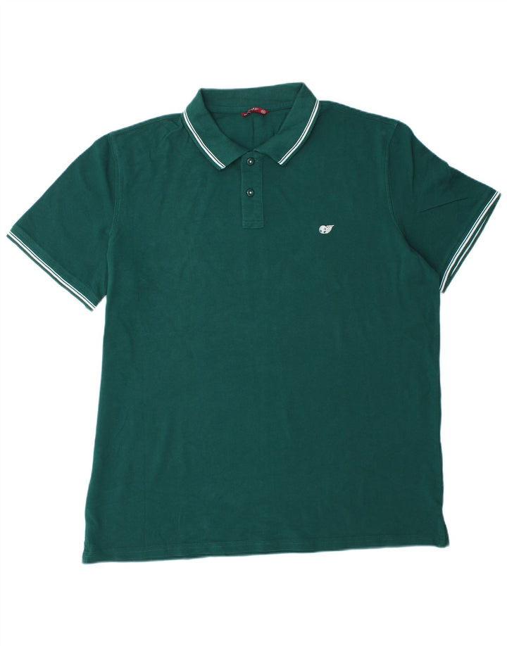 Męska koszulka polo Carrera 2XL, zielona bawełna