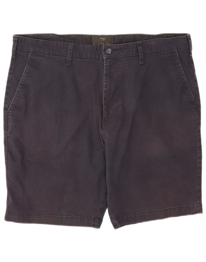 Marks & Spencer Męskie spodenki Chino W36, duże, granatowe, bawełniane