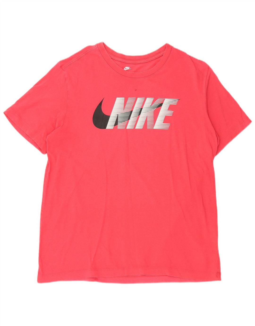 Męski T-shirt z grafiką NIKE, duży, różowy, bawełniany