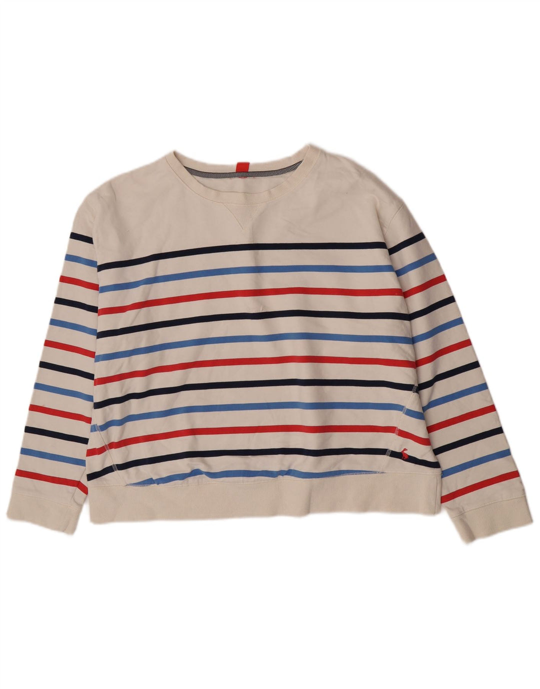 Damska bluza oversize Joules UK 14, średnia bawełna w białe paski